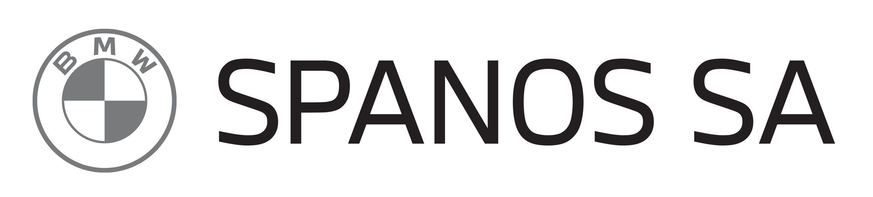 Spanos logo new bmwnext font and logo