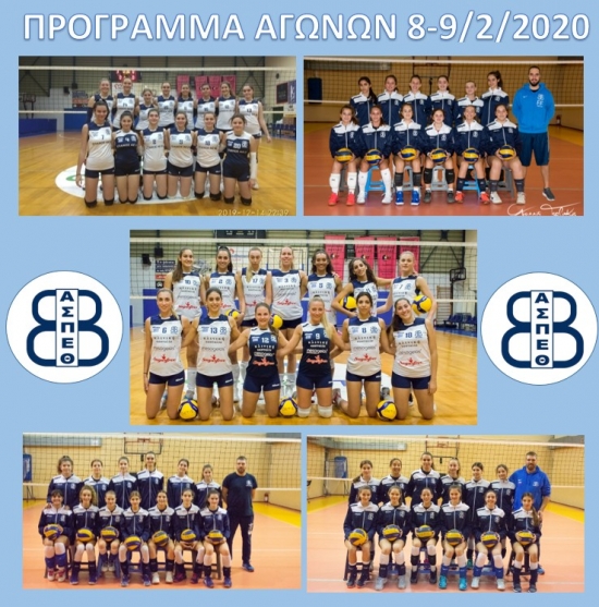 Το πρόγραμμα των αγωνιστικών τμημάτων το διήμερο (8-9/2)